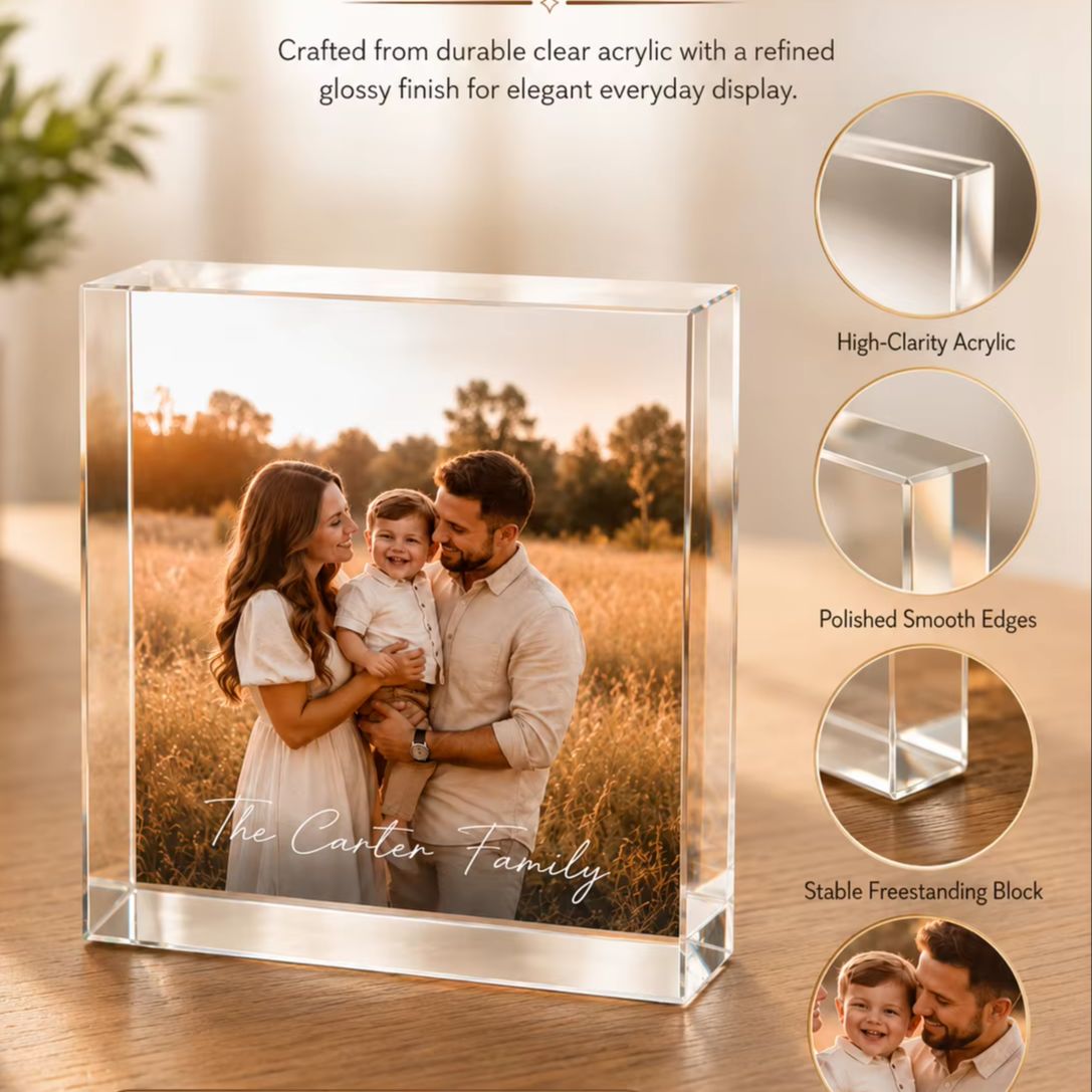 Photo Acrylic Block - Bloque de Fotos Acrílico Personalizado para