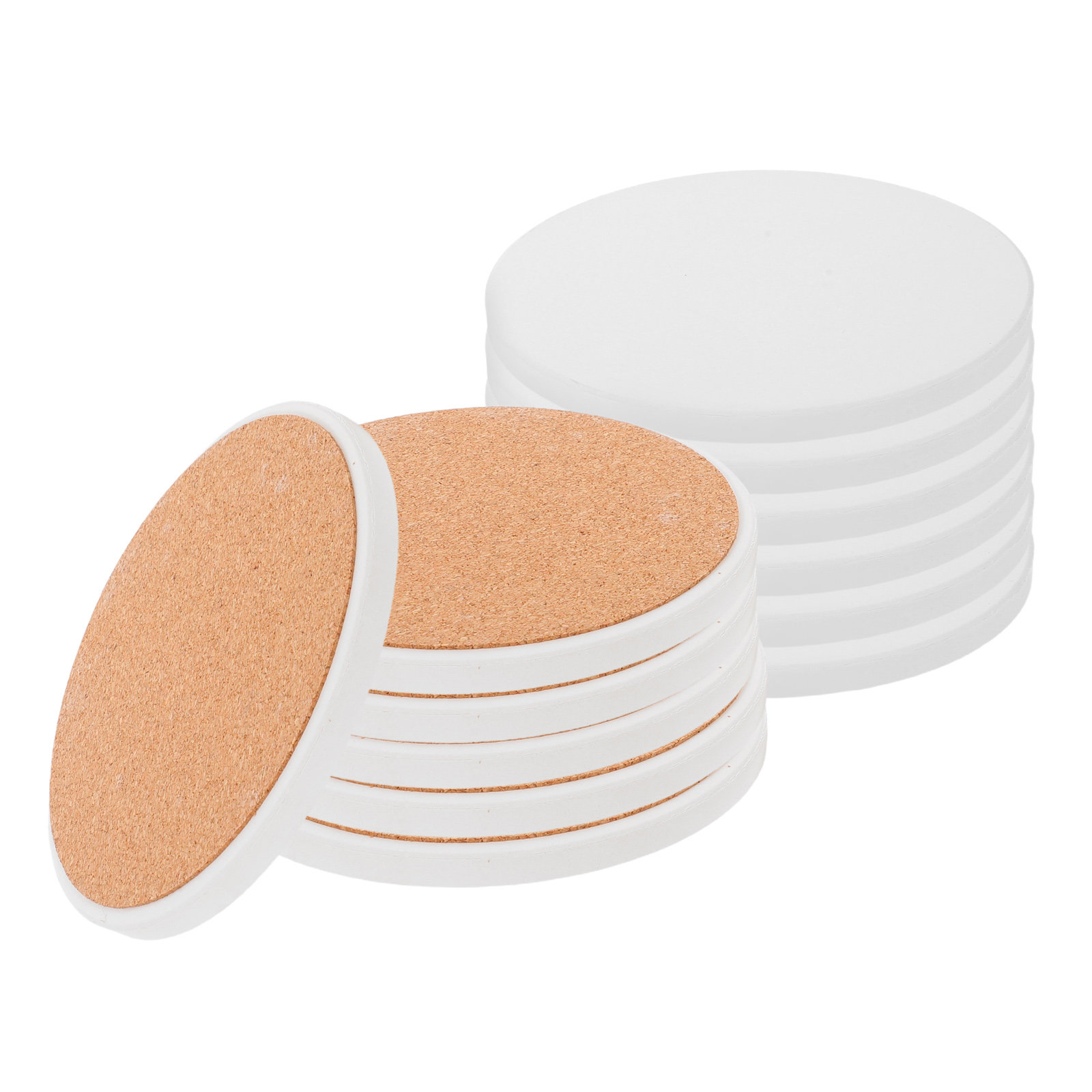 12 Posavasos Redondos de Cerám - Coaster Sublimation Blank reseña y precio
