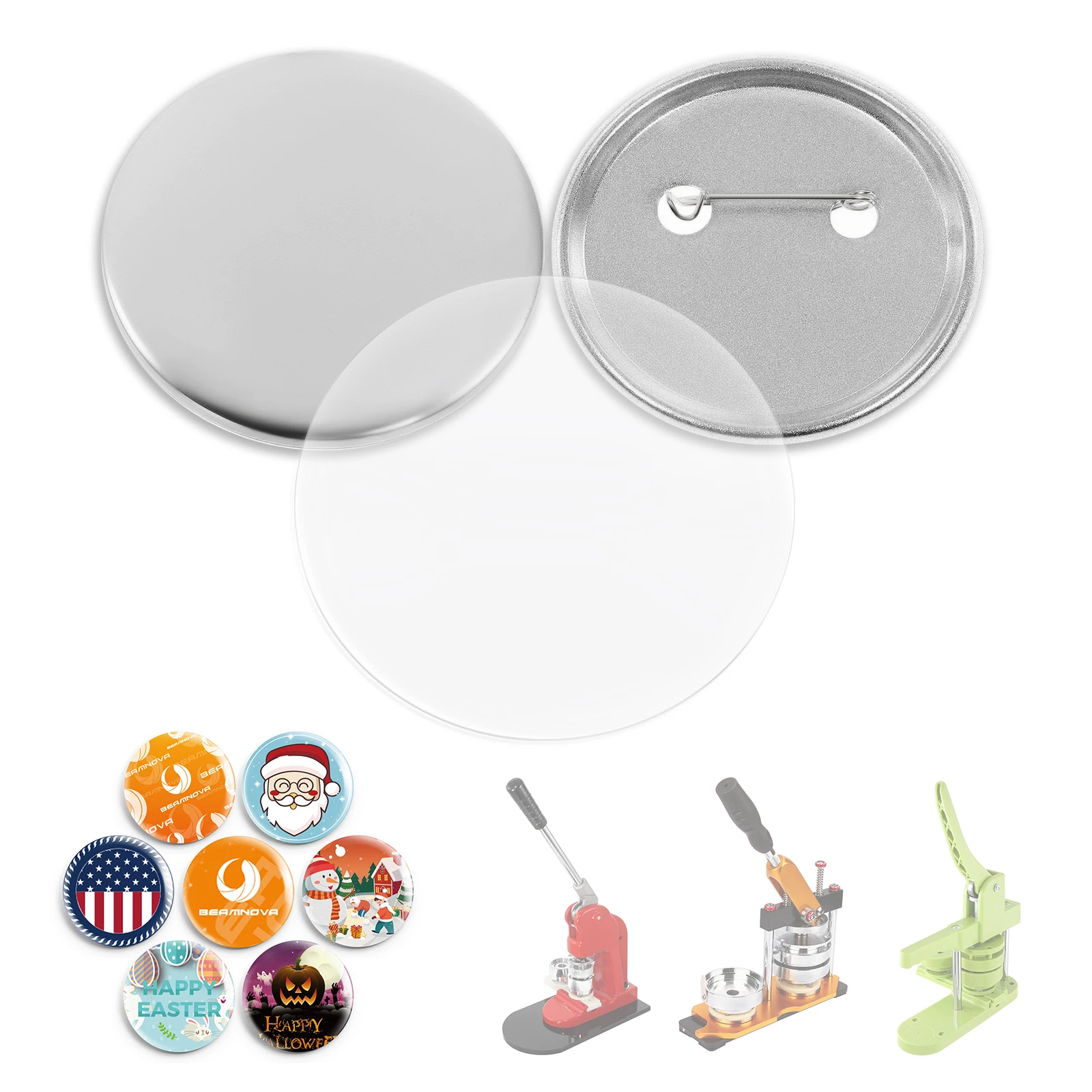 100 juegos de materiales para  - Button Badge Blank reseña y precio